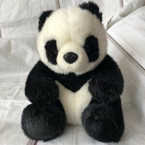 Aurora A&A Plush Panda Bear‎ Adorable Cuddly Black White Stuffed Animal Vintage